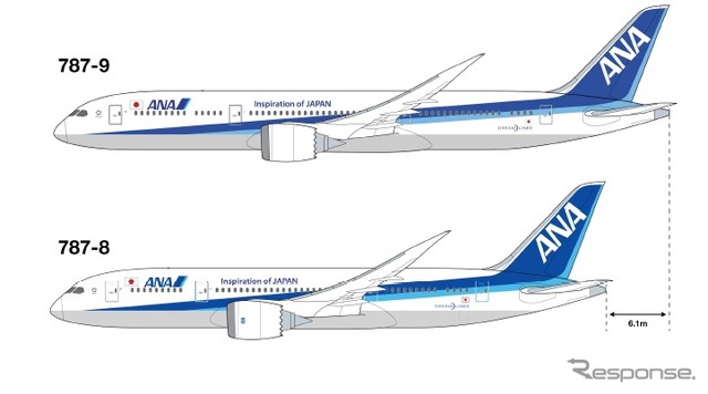 ANA、787-9型機を日本で初めて受領