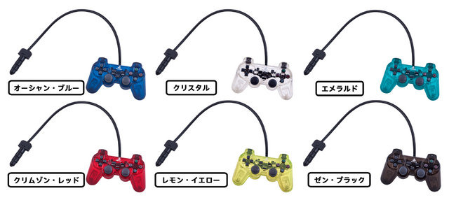 プレイステーション コントローラー型 イヤホンジャックマスコット スケルトンver.(全6種)