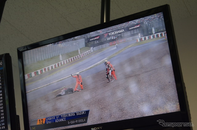 【鈴鹿8耐】レジェンド オブ ヨシムラ 青木、序盤で大クラッシュ…シュワンツ・辻本の戦い終わる