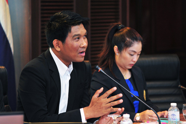タイ商業会議所大学の記者会見（２４日）