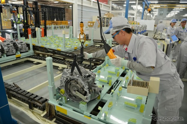 トヨタ自動車(常熟)部品有限会社の生産ライン