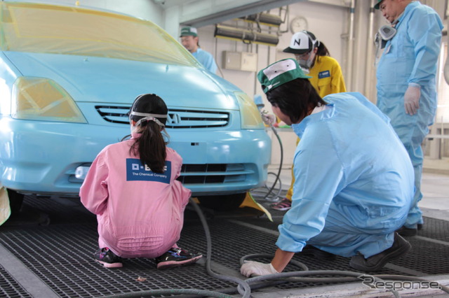 ホンダボディサービス栃木で開催された「夏休み工場見学会」