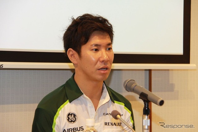 今年のF1日本グランプリの抱負を語る小林選手