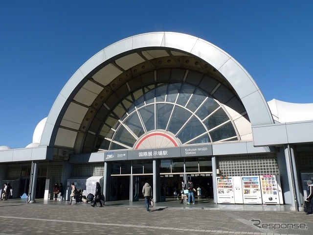 りんかい線の国際展示場駅。コミケが開催される東京ビッグサイトは同駅から徒歩約7分の場所にある。