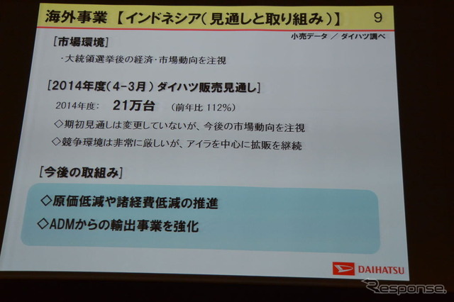ダイハツ工業決算会見