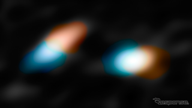 アルマ望遠鏡、互いに傾いた原始惑星系円盤を連星系で発見