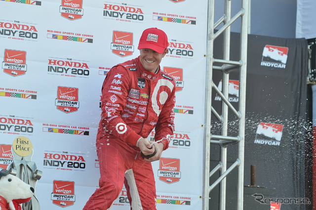 前年王者のディクソン、待望の今季初勝利。写真:INDYCAR