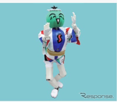 ジェイテクトが開発した阿波おどりロボット「すだちくん」