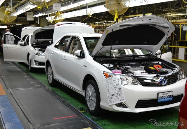 生産1000万台目のカムリ(参考画像)