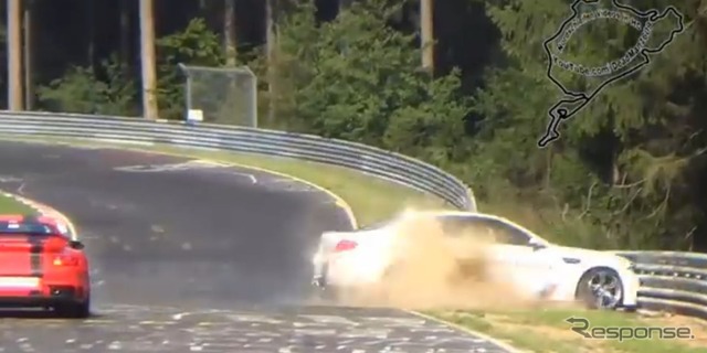 ドイツ・ニュルブルクリンク北コースで事故を起こしたBMWM5のニュルブルクリンクタクシー