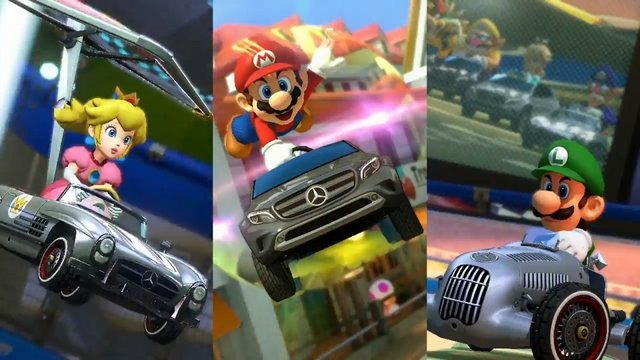 『マリオカート8』8月27日の更新データで、テレビ画面にマップを表示可能に!ベンツ3種類も追加