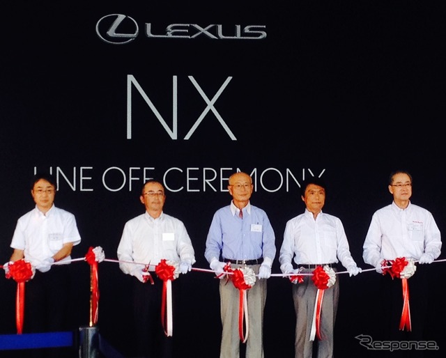 レクサス NX ラインオフ式(トヨタ自動車九州 宮田工場)