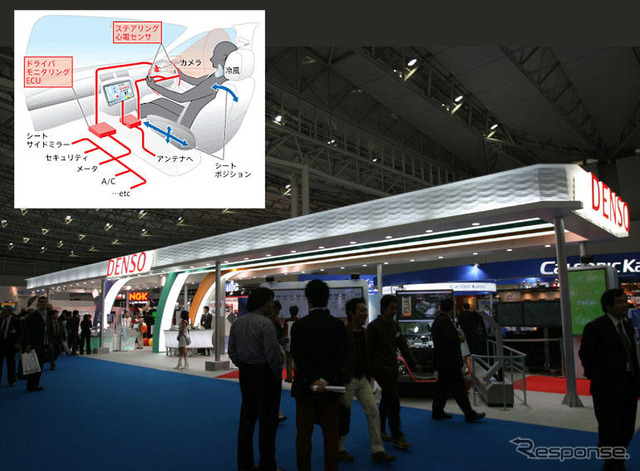 【東京モーターショー05】デンソーの「顔認証」ドライバアシスタンス