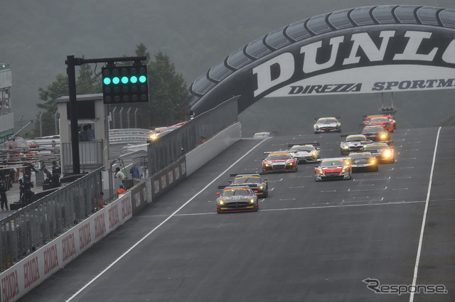 今季SUPER GT・スポーツランドSUGO戦（GT300クラス）。写真：GTA