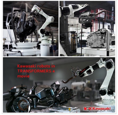 川崎重工のロボット、映画「トランスフォーマー/ロストエイジ」に登場