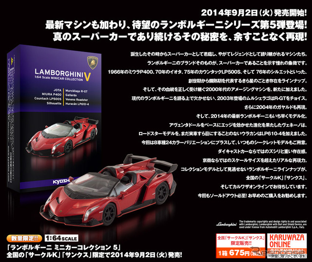 ランボルギーニ ミニカーコレクション