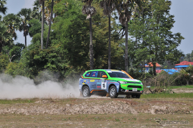 【アジアクロスカントリーラリー14】三菱 アウトランダー PHEV、2年連続クラス優勝