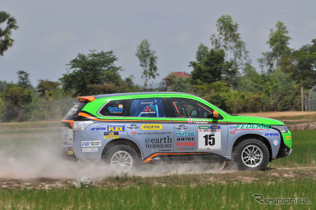 【アジアクロスカントリーラリー14】三菱 アウトランダー PHEV、2年連続クラス優勝