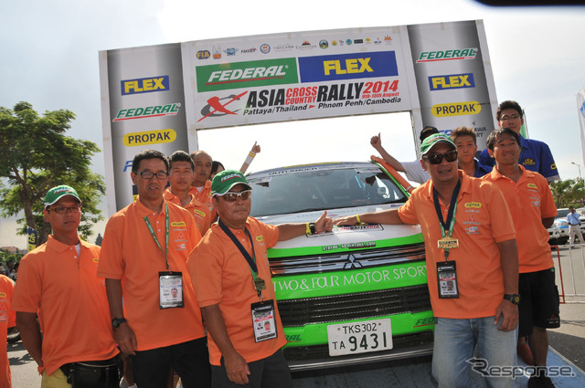 【アジアクロスカントリーラリー14】三菱 アウトランダー PHEV、2年連続クラス優勝