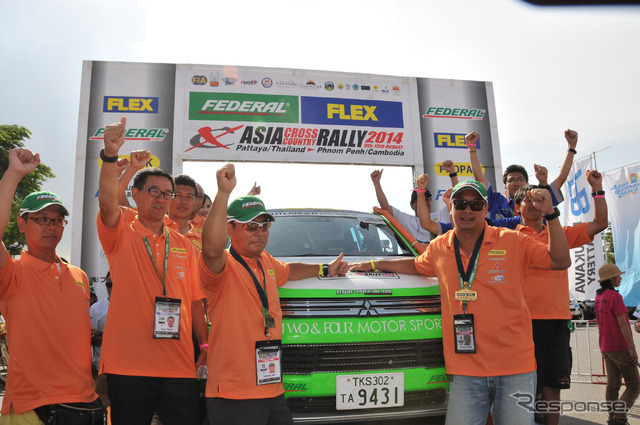 【アジアクロスカントリーラリー14】三菱 アウトランダー PHEV、2年連続クラス優勝