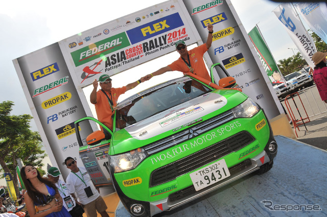 【アジアクロスカントリーラリー14】三菱 アウトランダー PHEV、2年連続クラス優勝