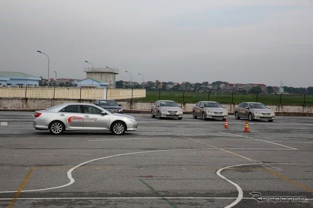 ベトナムで行われたトヨタ安全運転講習会