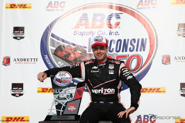 素晴らしい内容で勝ったウィル・パワー。写真:INDYCAR