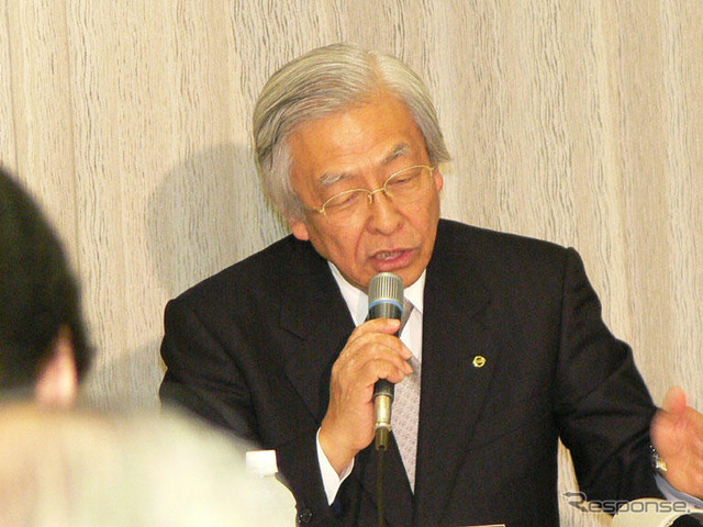 自工会の小枝会長、自動車メーカーの株価に不満