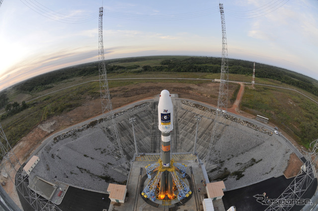2013年にガリレオ測位衛星を打ち上げた際のソユーズロケット