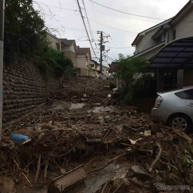広島集中豪雨による被害