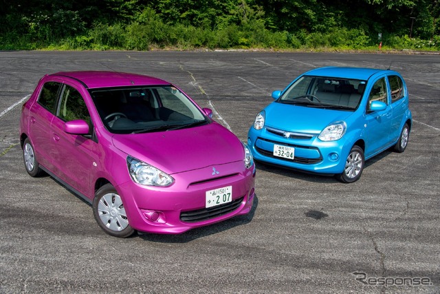 【三菱 ミラージュ&トヨタ パッソ 300km試乗】“1リットル3気筒”という選択、登録車コンパクトの実力を探る…高山正寛