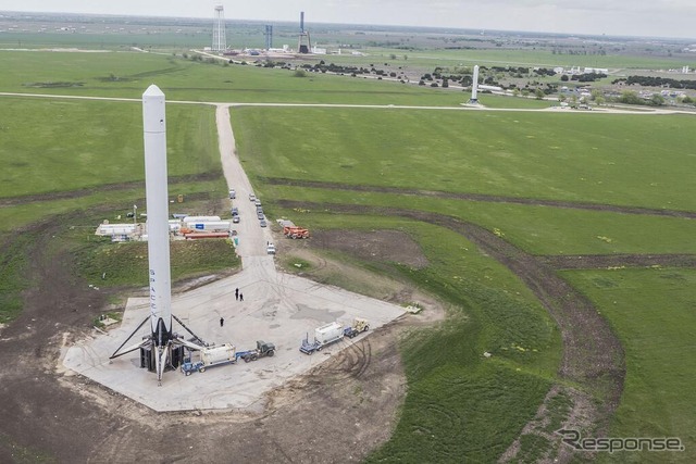 テキサス州の飛行試験場での「F9R」試験機。写真は7月に撮影されたもの。