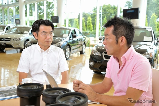 宮下裕次氏（左）と河口まなぶ氏