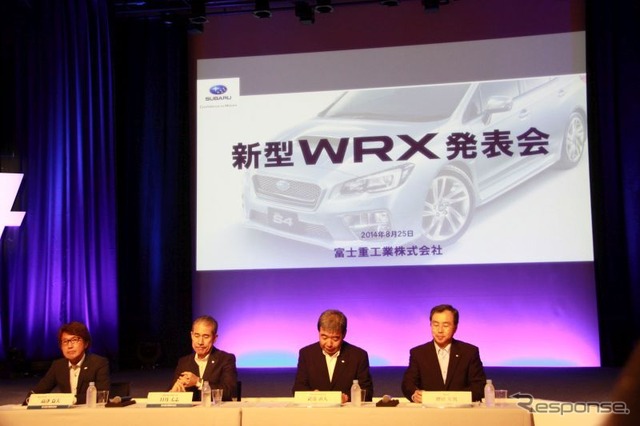 新型WRX発表会の質疑応答セッション