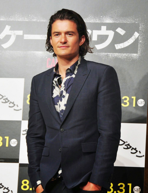 7年ぶりに来日した、オーランド・ブルーム/『ケープタウン』記者会見