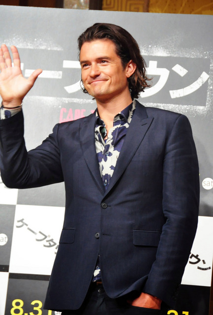 7年ぶりに来日した、オーランド・ブルーム/『ケープタウン』記者会見