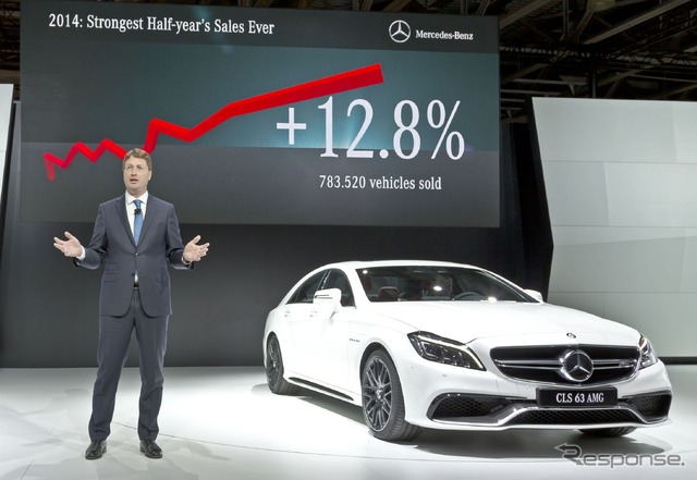 メルセデスベンツ CLS63 AMG 4マチックの改良新型（モスクワモーターショー14）