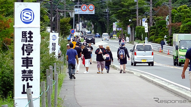 昼過ぎには一般道はすきだしたが、午前中は大渋滞