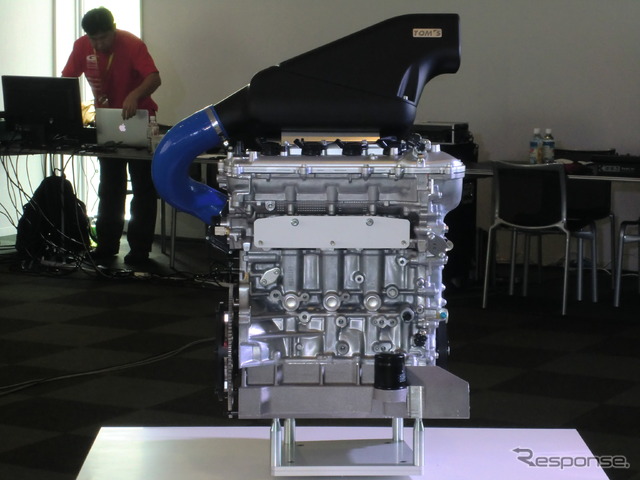 FIA-F4マシン「童夢F110」のエンジンはトムス製。