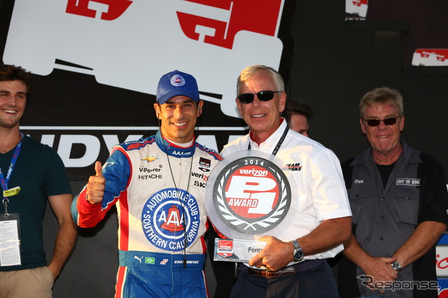 カストロネベスはポールを奪い、逆転王座を狙ったが、果たせず。写真:INDYCAR