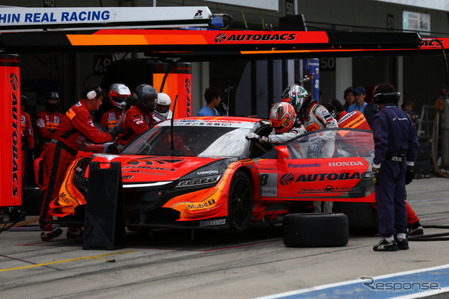 決勝4位の#8 NSX。撮影:益田和久