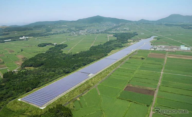 オリックスと九電工、枕崎空港跡地でメガソーラー発電所を稼働