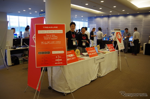 コンピュータエンターテインメント開発者向けカンファレンス「CEDEC 2014」　トレジャーデータ　展示ブース