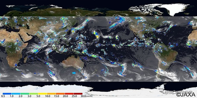 GPM主衛星が観測する3D降水データの提供を開始（出展：JAXA）