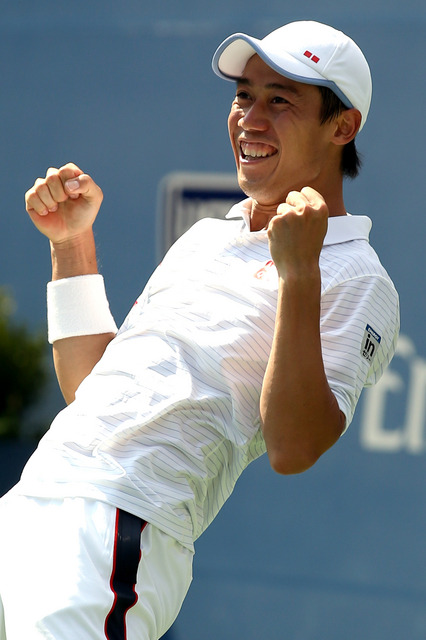 錦織圭（2014年全米オープン、対ジョコビッチ勝利の瞬間）
