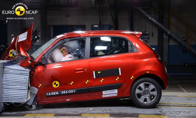 新型ルノー トゥインゴ のユーロNCAP 衝突テスト