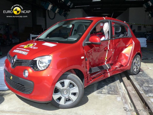 新型ルノー トゥインゴ のユーロNCAP 衝突テスト