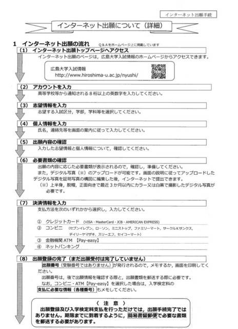 インターネット出願について（一部）