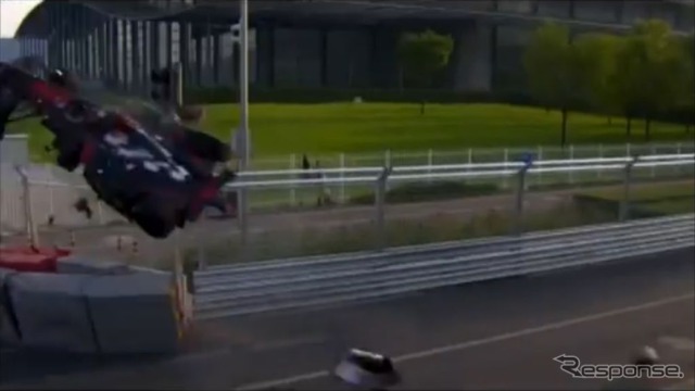 フォーミュラE開幕戦の最終ラップの最終コーナーで起きた大事故