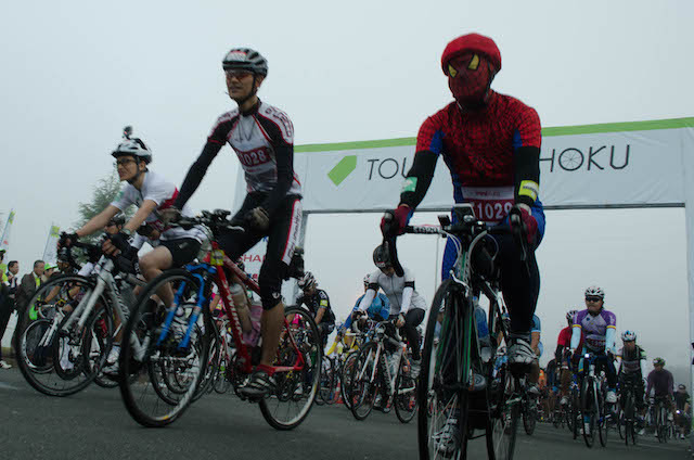 スパイダーマンは一般参加(ツール・ド・東北14)